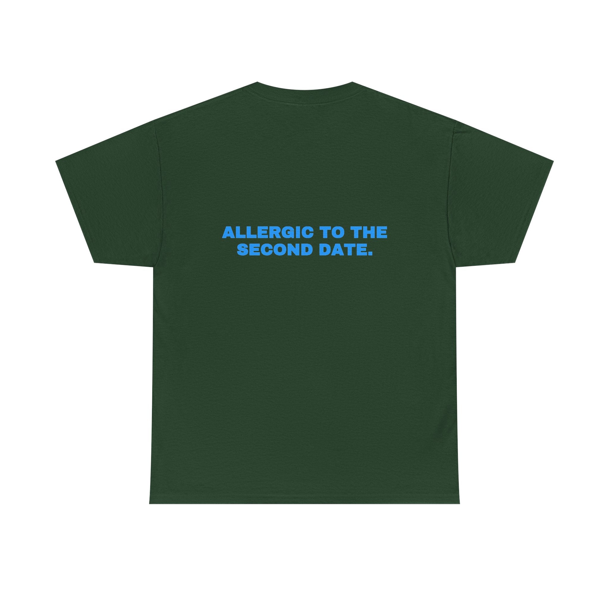 Allergic to the second date. Sky print (dark)