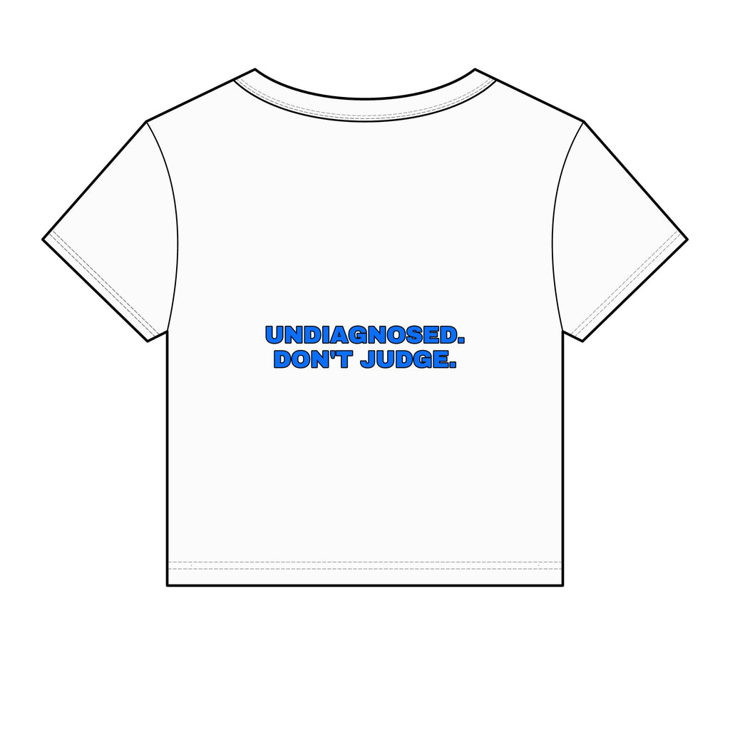 Undiagnosed. Don't judge. Statement Baby Tee - Funny Dry Humor Gift for Her | Seen Zoned
