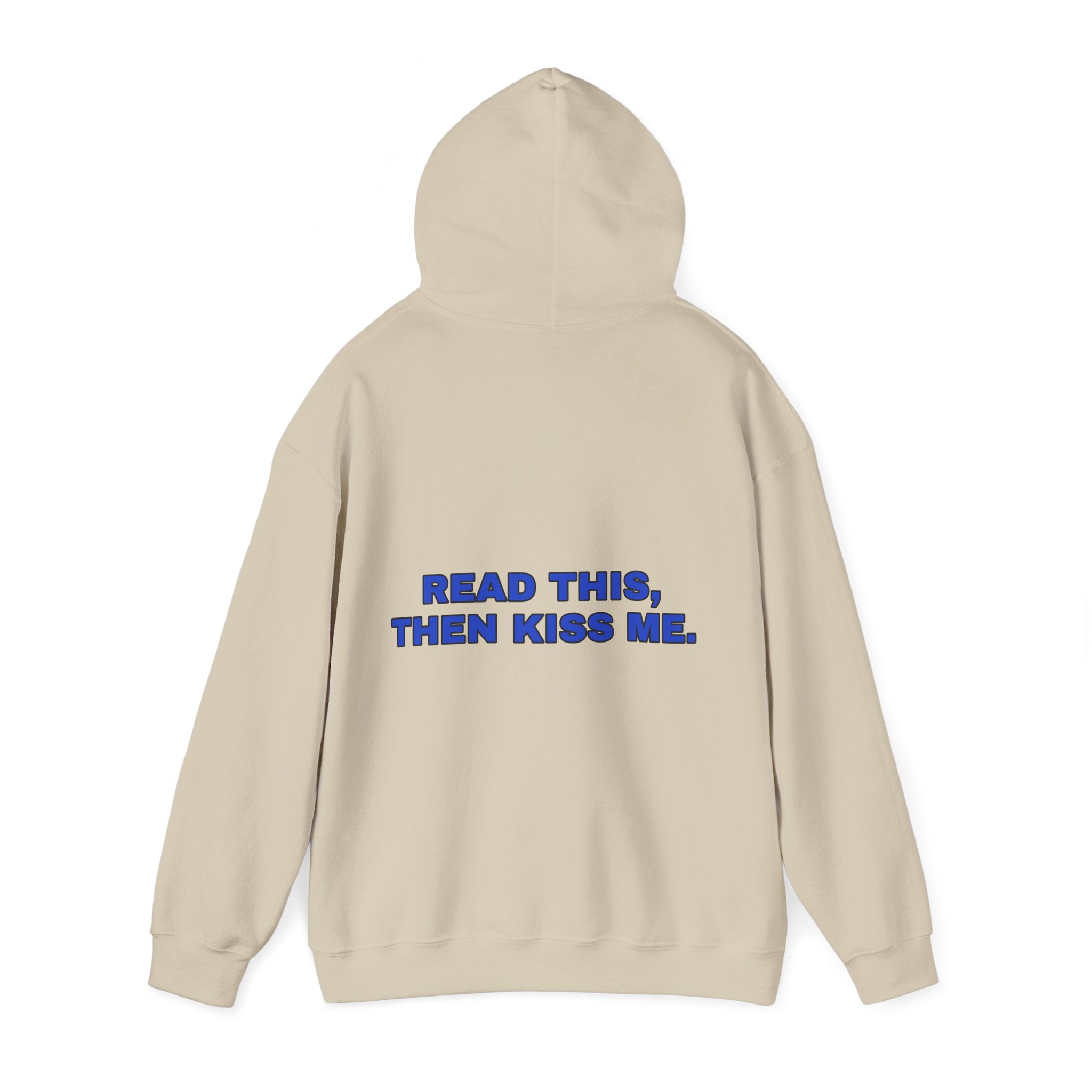 Read this, then kiss me. Cobalt print