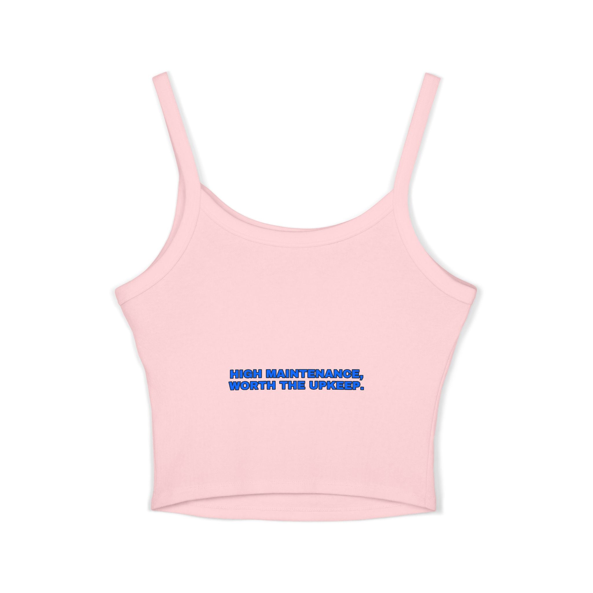 High maintenance, worth the upkeep. Statement Crop Top - Funny Flirty Dating Gift for Her | Seen Zoned