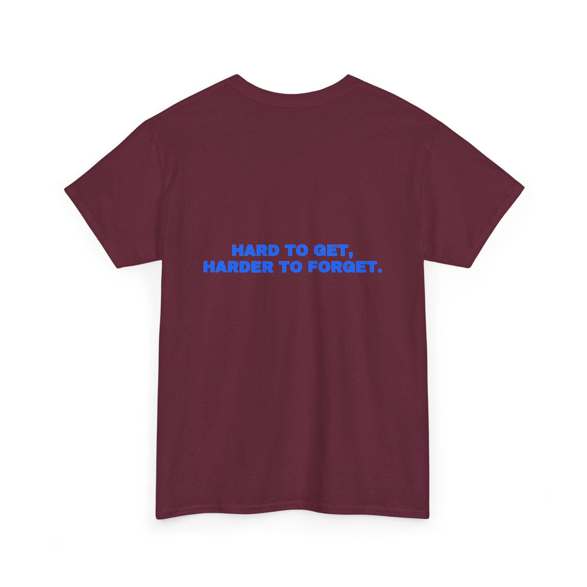 Hard to get, harder to forget. Royal print (dark)