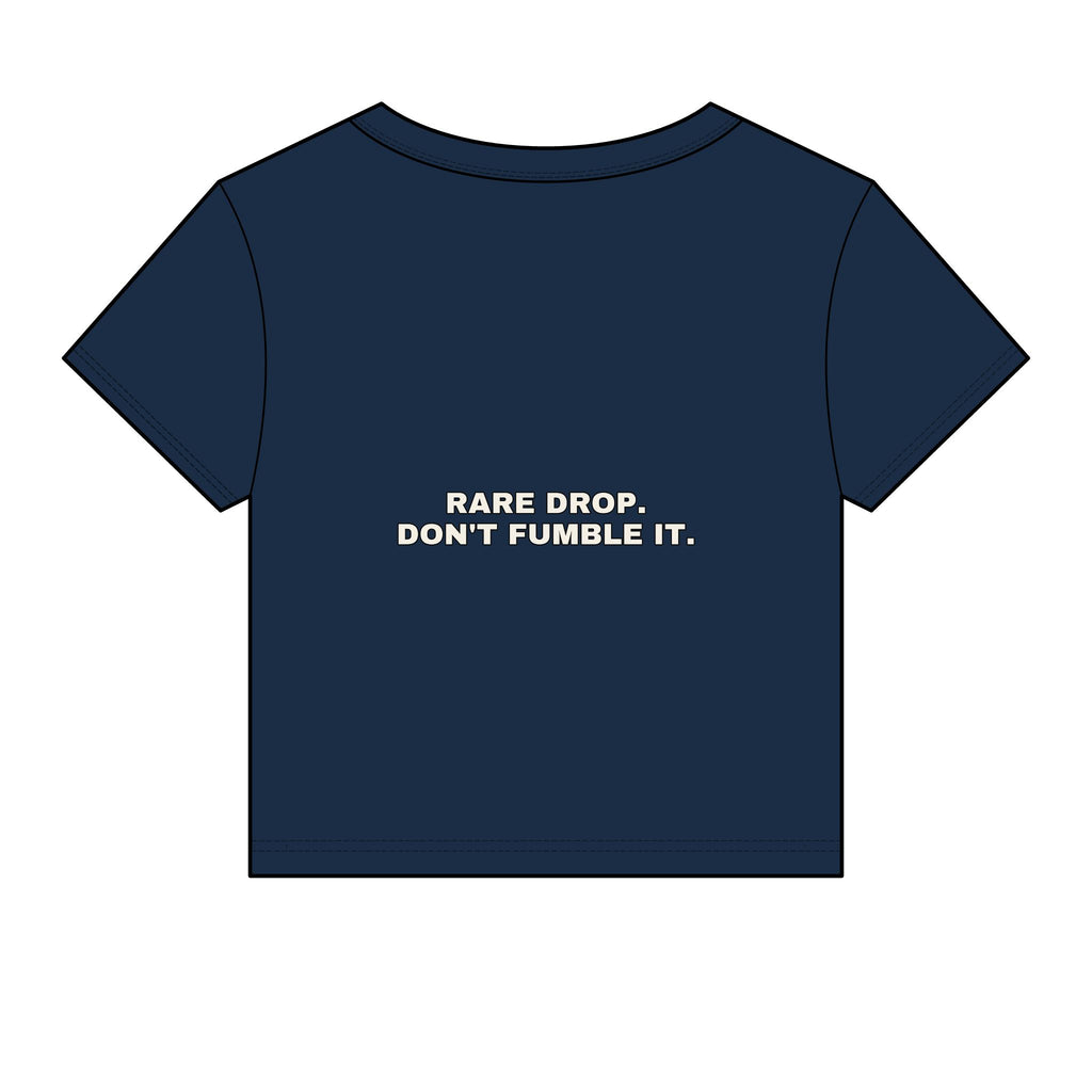 Rare drop. Don't fumble it. Statement Baby Tee - Funny Flirty Dating Gift for Her | Seen Zoned
