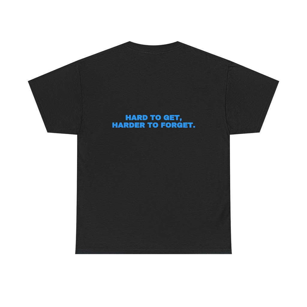 Hard to get, harder to forget. Sky print (dark)