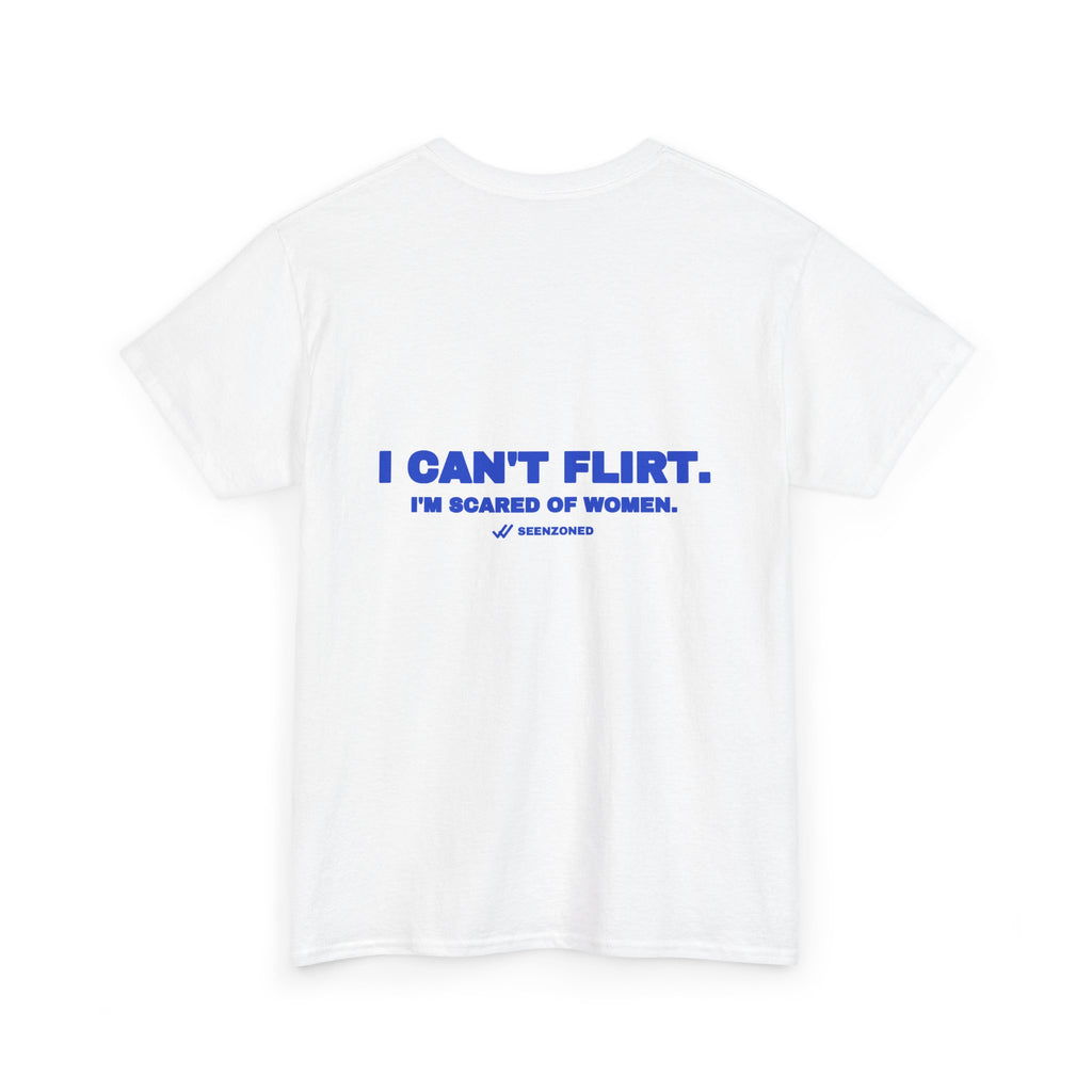I can't flirt. I'm scared of women. Cobalt print