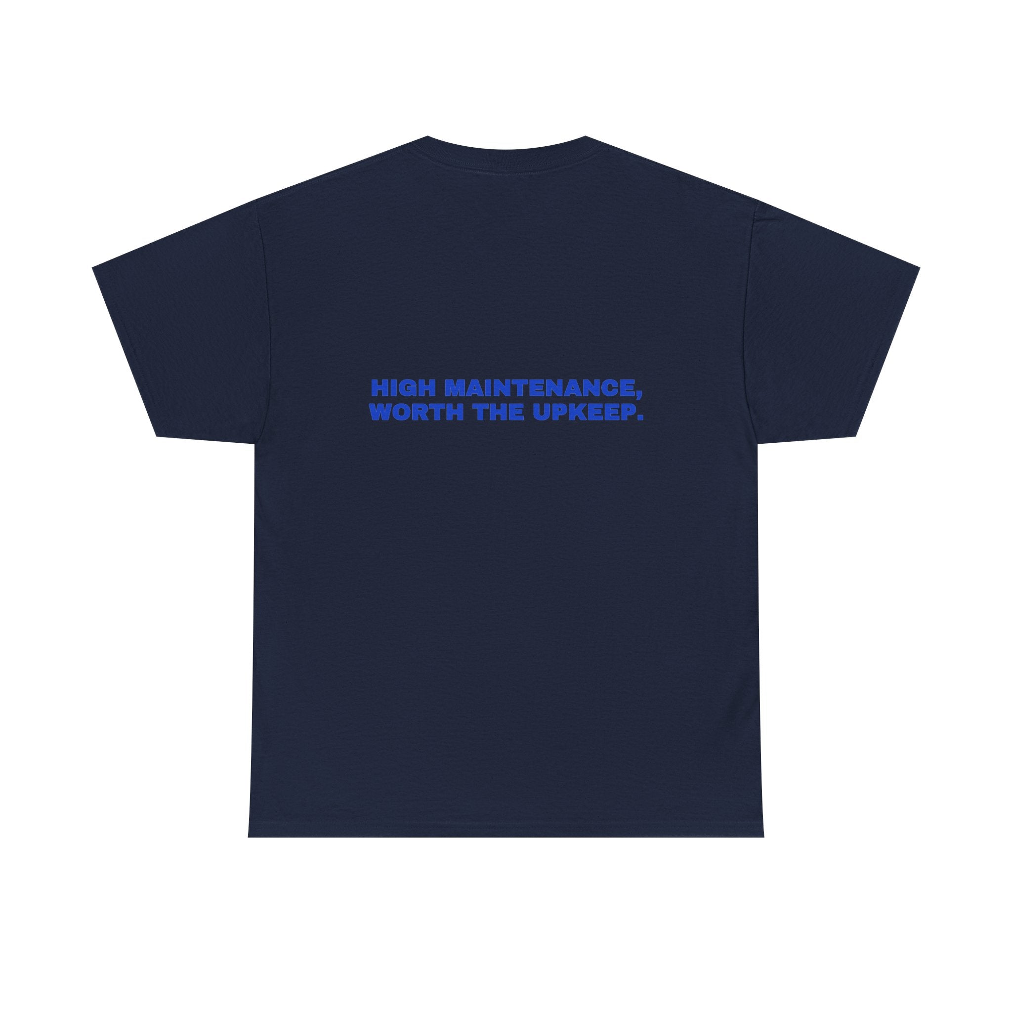 High maintenance, worth the upkeep. Cobalt print (dark)