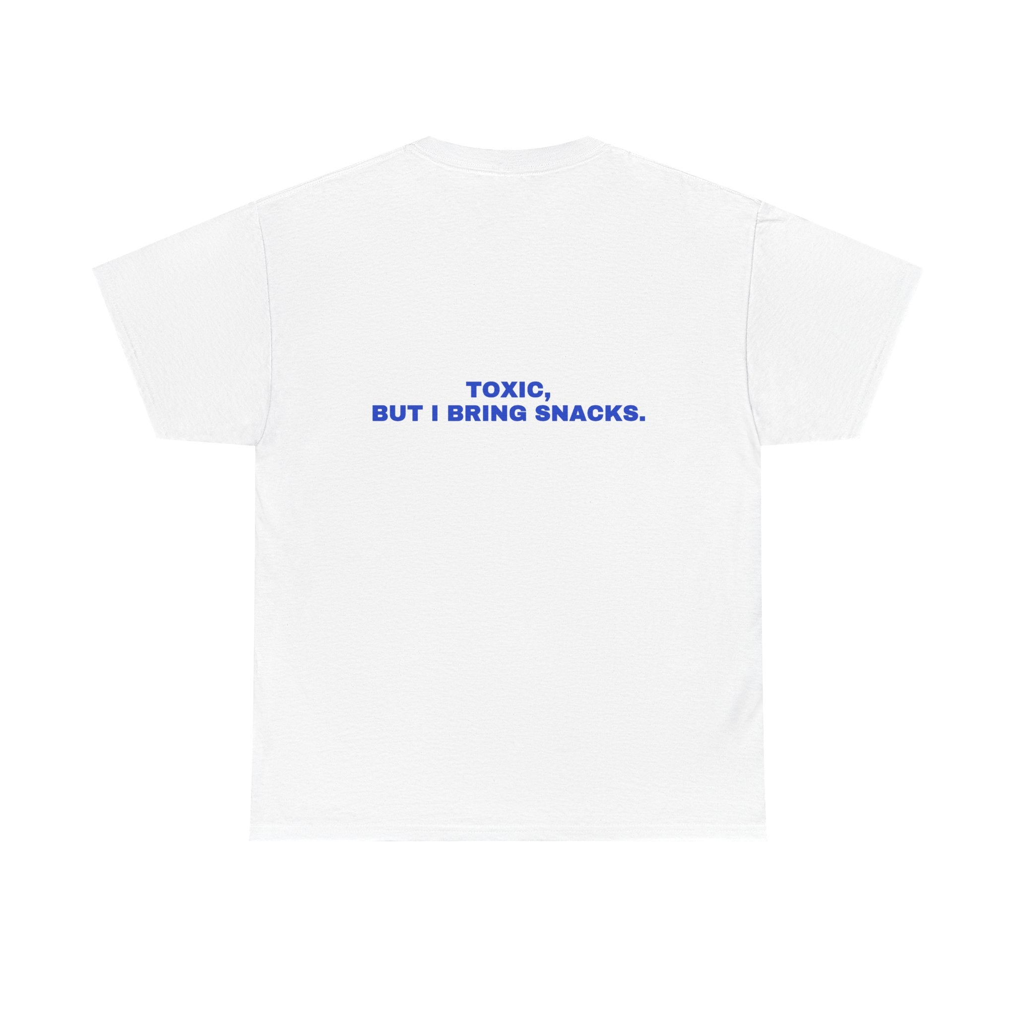 Toxic, but I bring snacks. Cobalt print