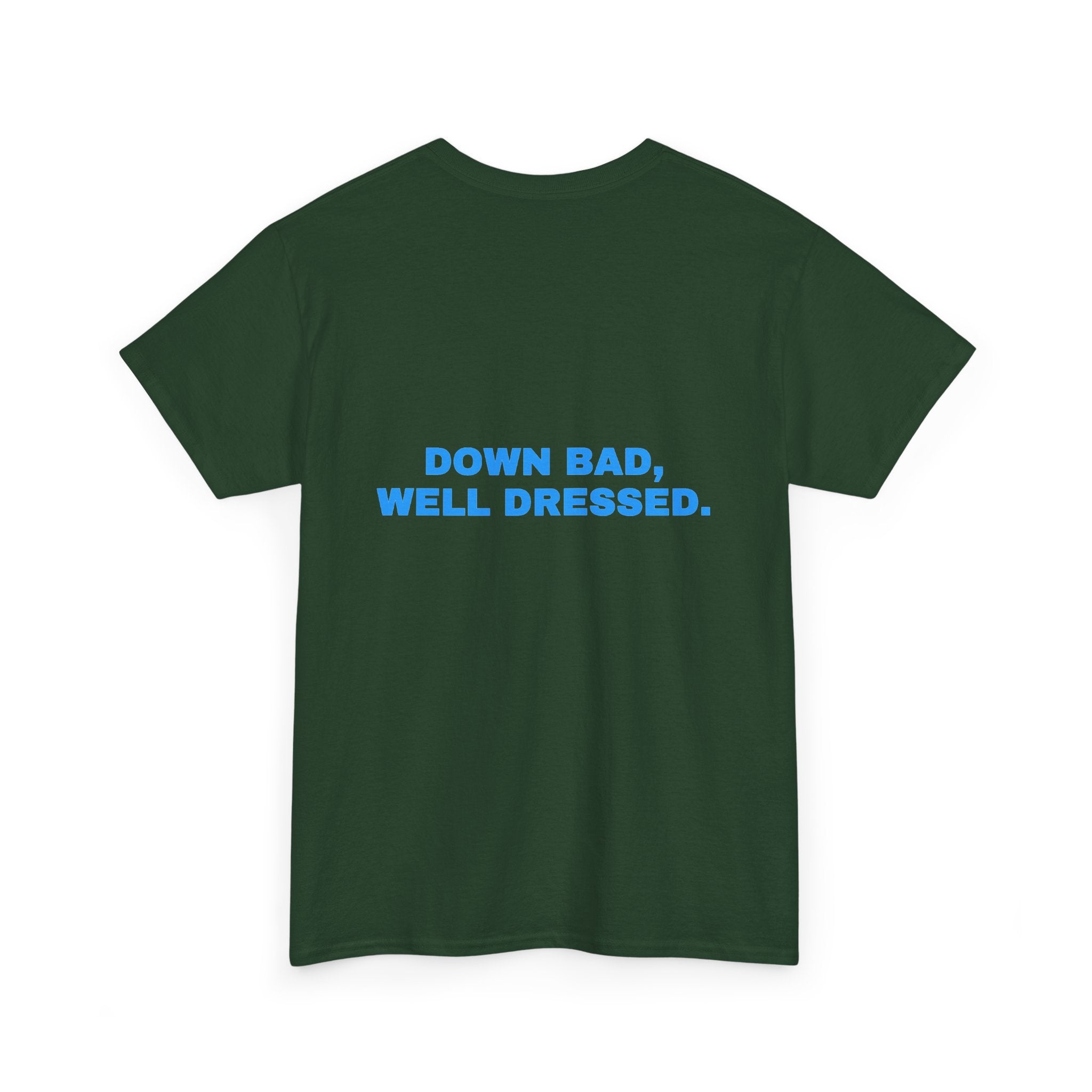 Down bad, well dressed. Sky print (dark)