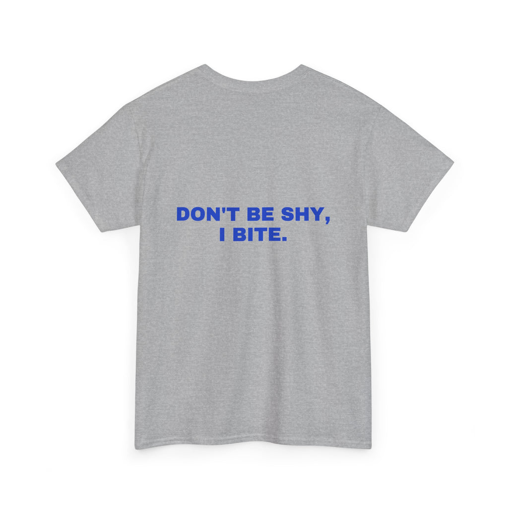 Don't be shy, I bite. Cobalt print