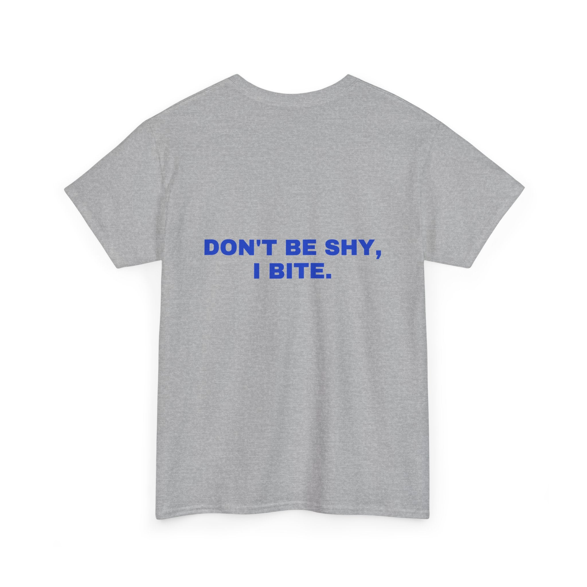 Don't be shy, I bite. Cobalt print
