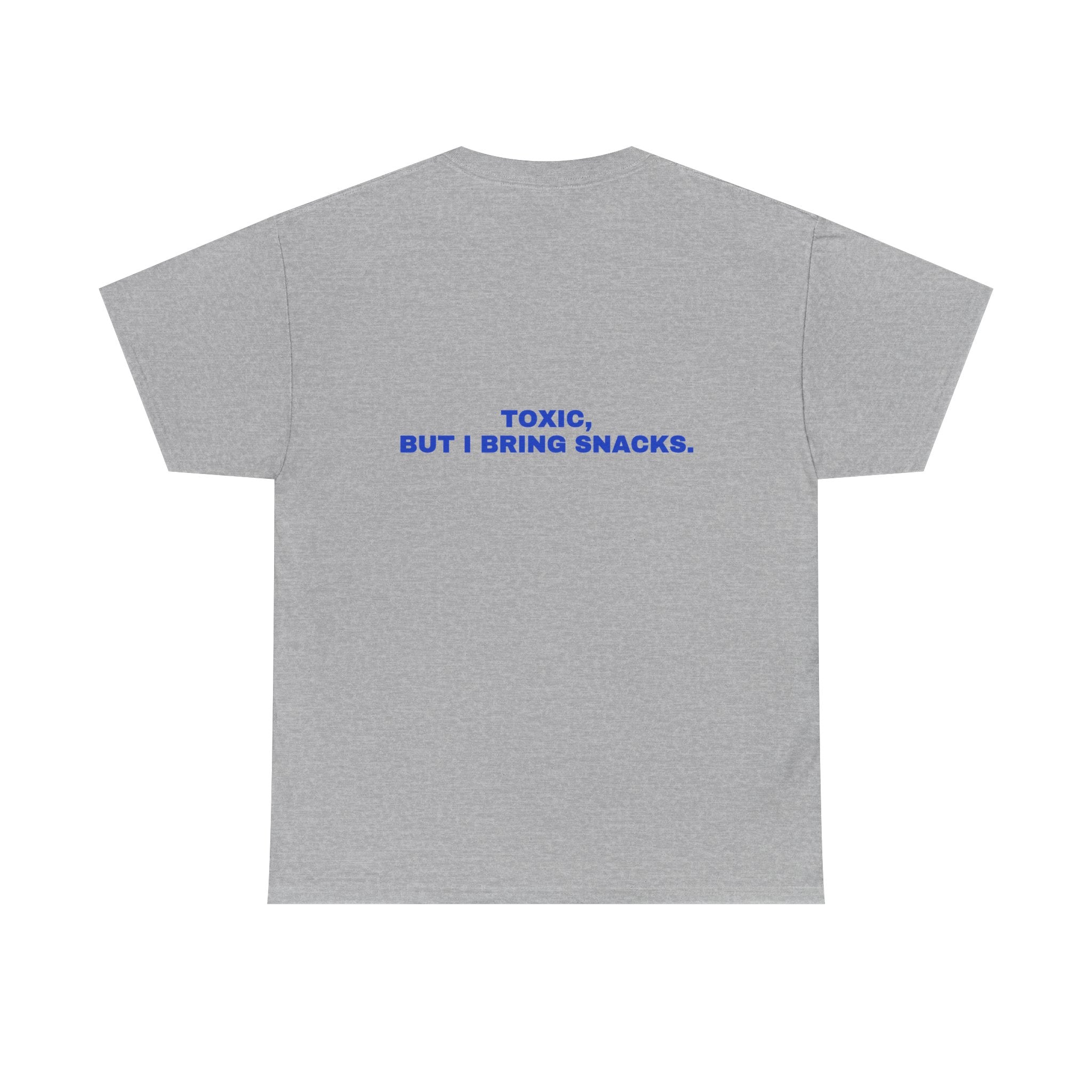 Toxic, but I bring snacks. Cobalt print