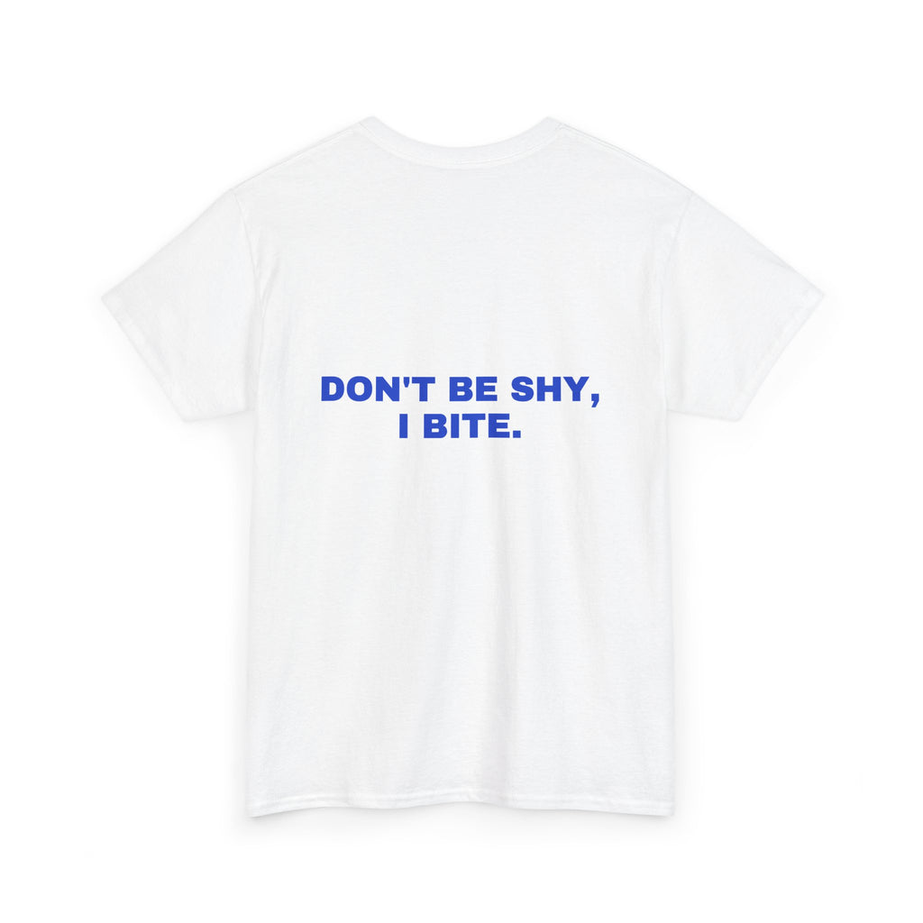 Don't be shy, I bite. Cobalt print
