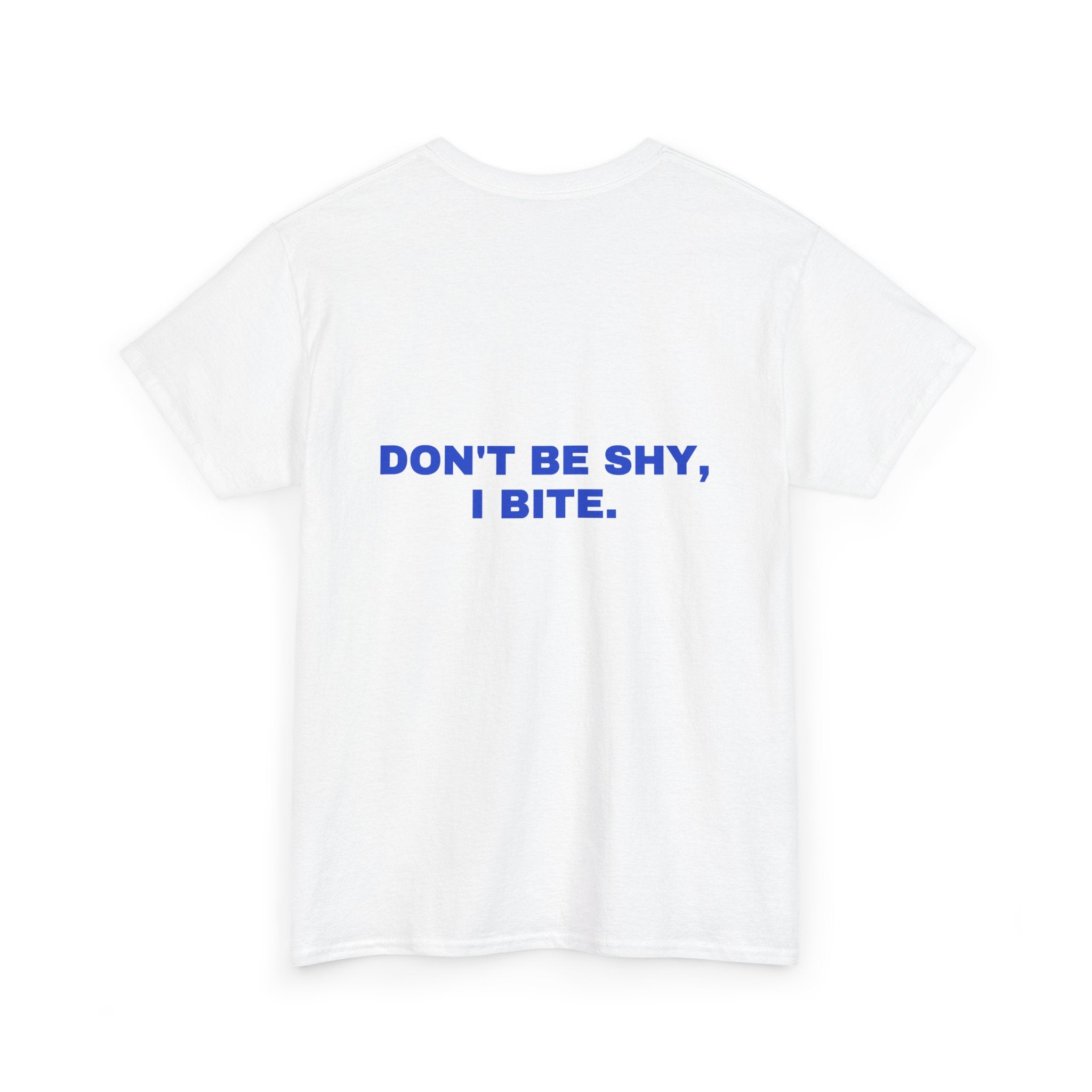Don't be shy, I bite. Cobalt print