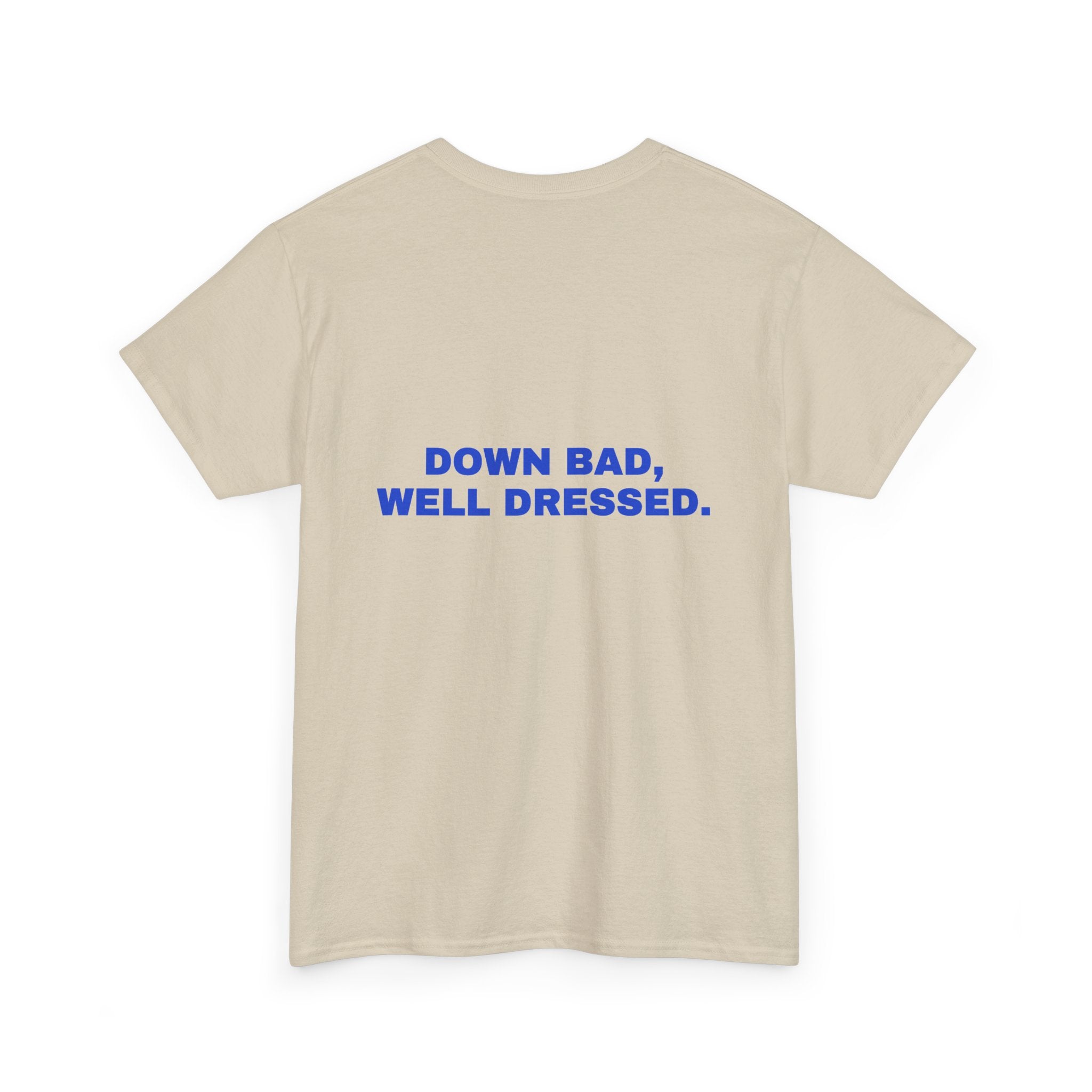 Down bad, well dressed. Cobalt print