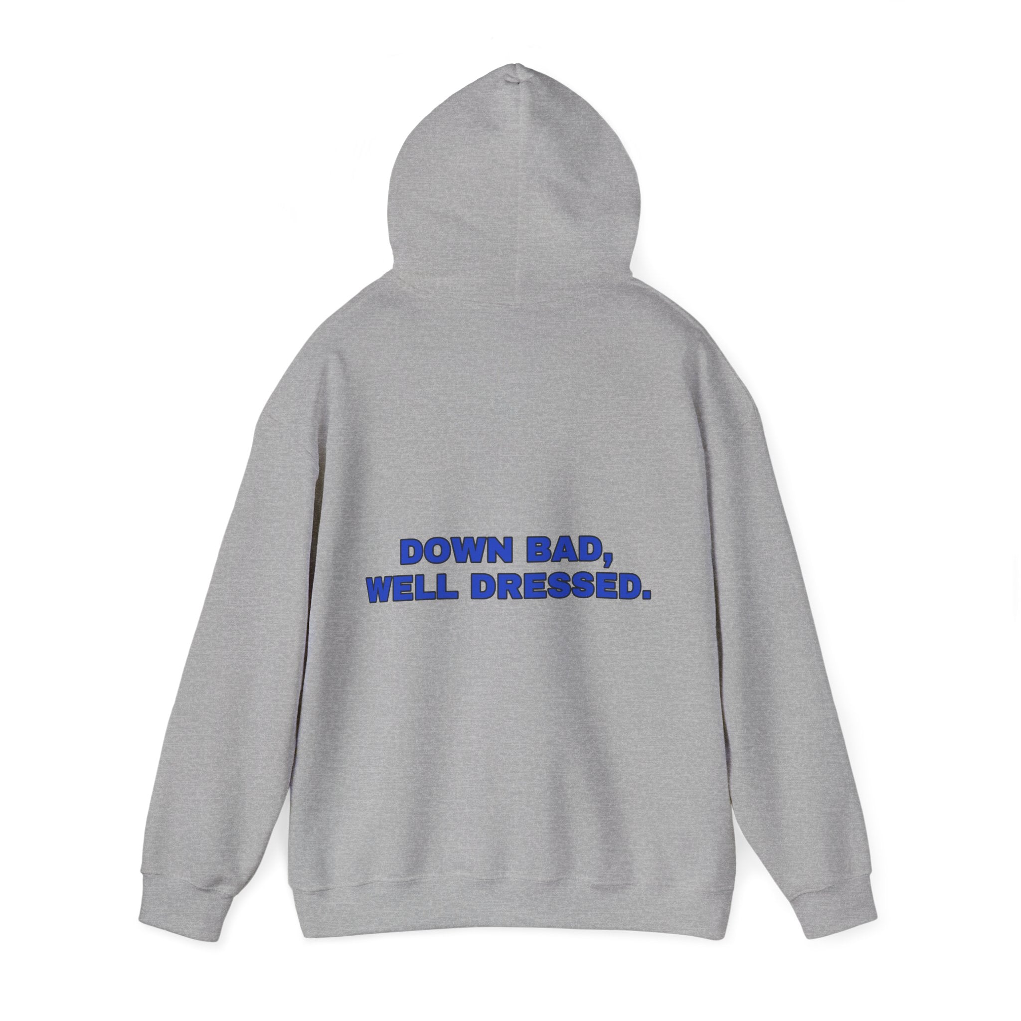 Down bad, well dressed. Cobalt print