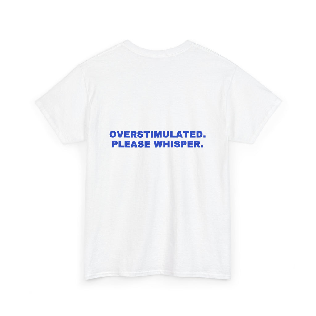 Overstimulated. Please whisper. Cobalt print