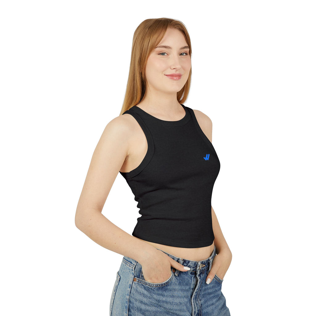 Allergic to the second date. Statement Ribbed Crop Tank - Funny Flirty Dating Gift for Her | Seen Zoned