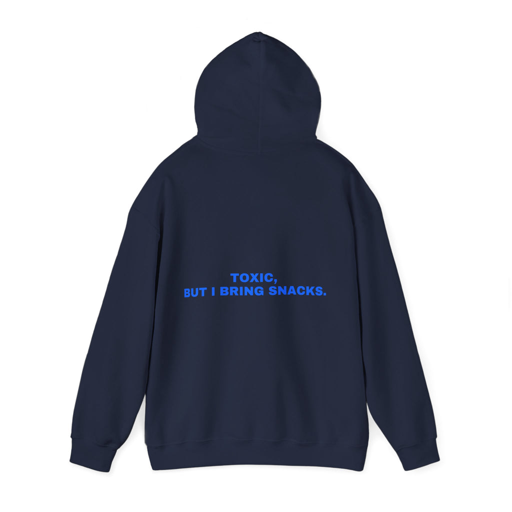 Toxic, but I bring snacks. Statement Hoodie - Funny Flirty Dating Gift, Gen-Z Read-Receipt Humor | Seen Zoned