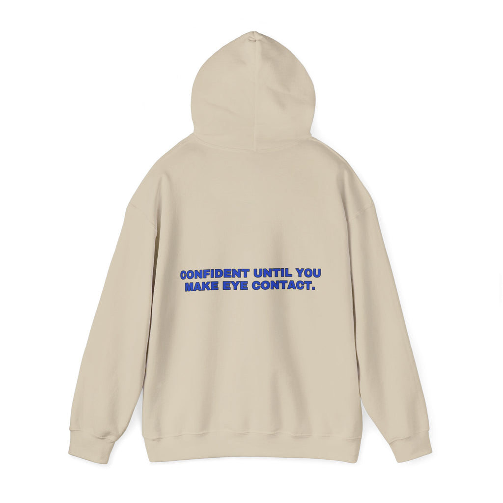 Confident until you make eye contact. Cobalt print