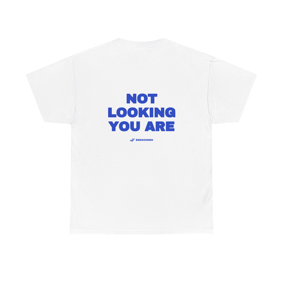 Not looking. You are. Tee · Cobalt