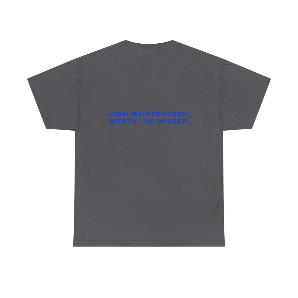 High maintenance, worth the upkeep. Cobalt print (dark)