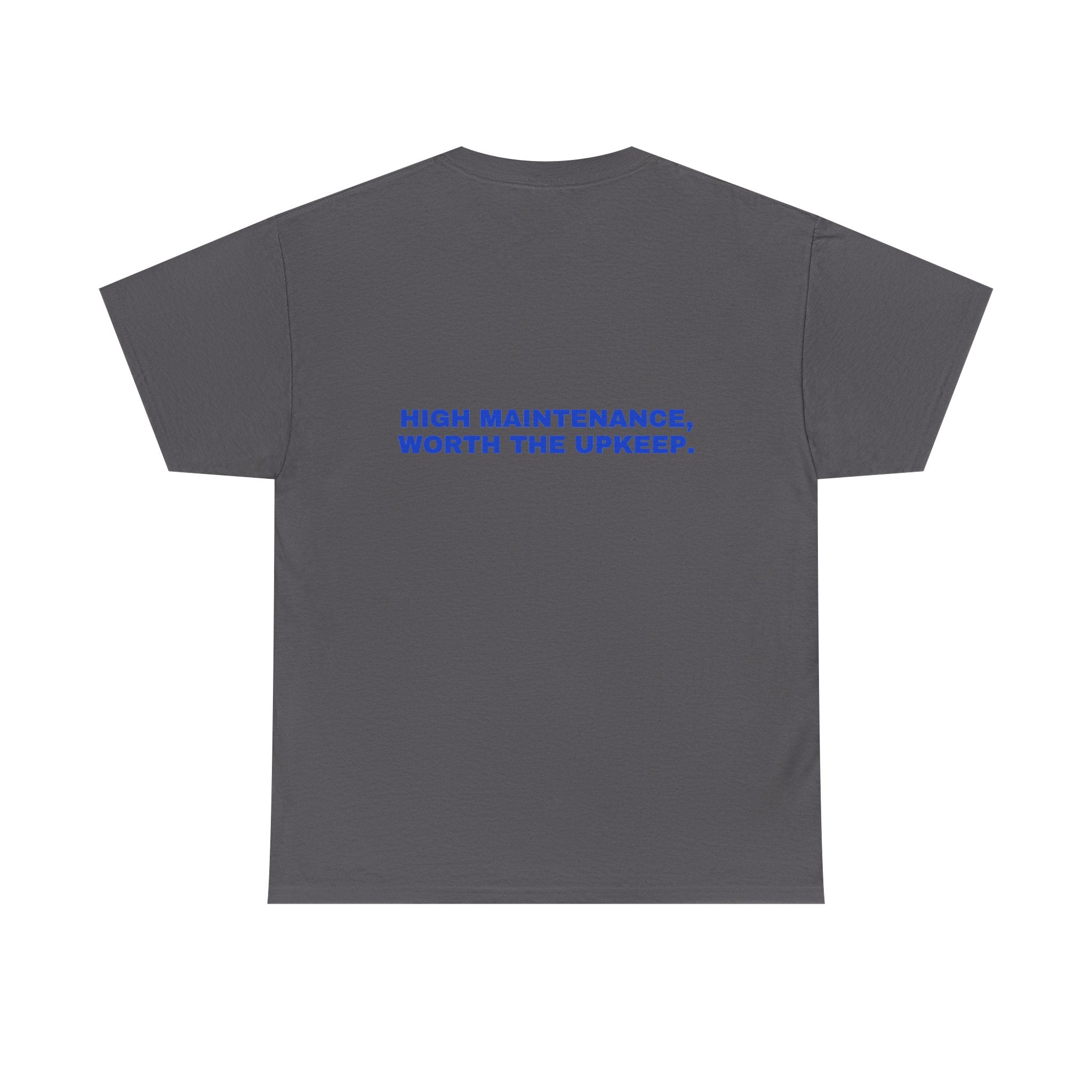 High maintenance, worth the upkeep. Cobalt print (dark)
