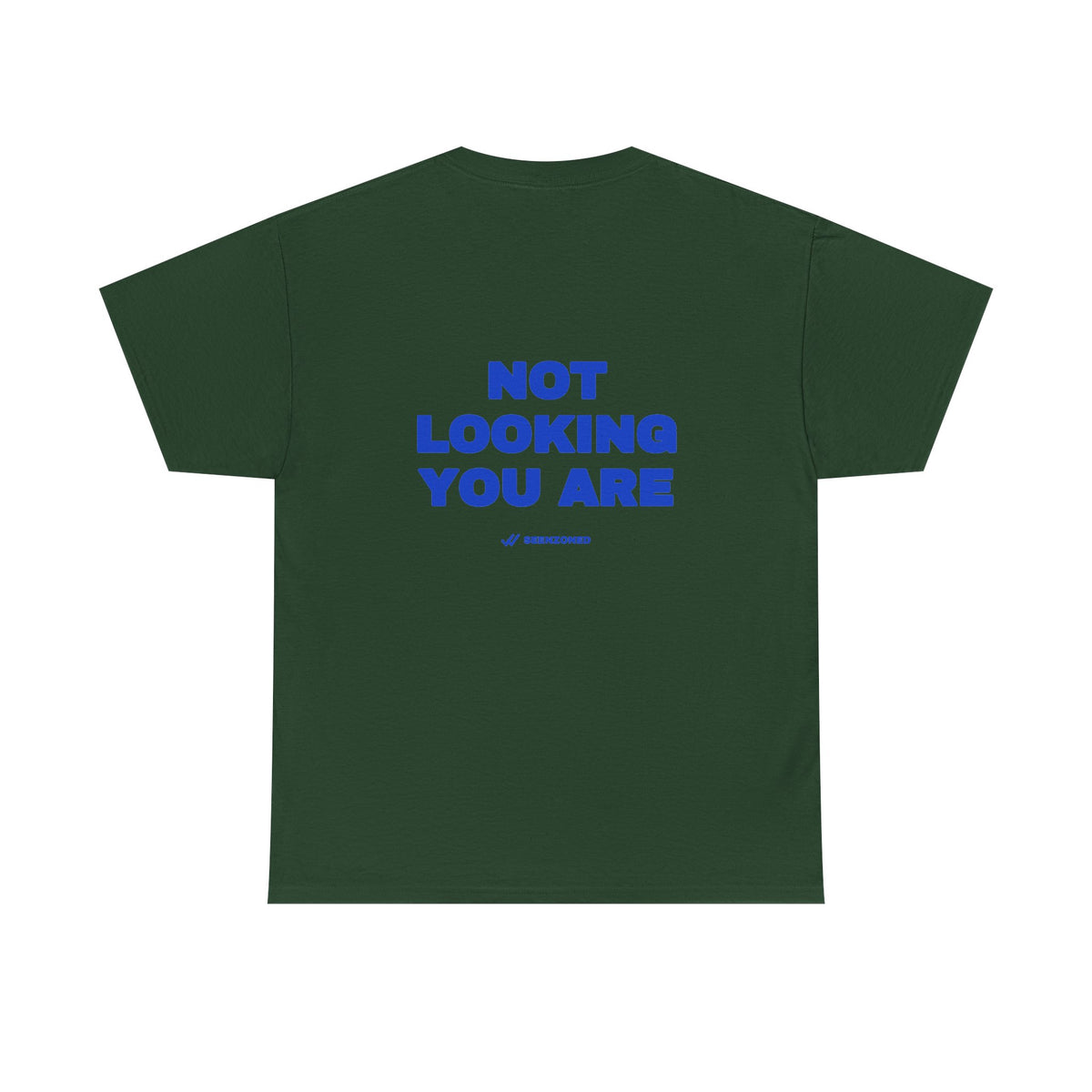 Not looking. You are. Tee · Cobalt (dark)