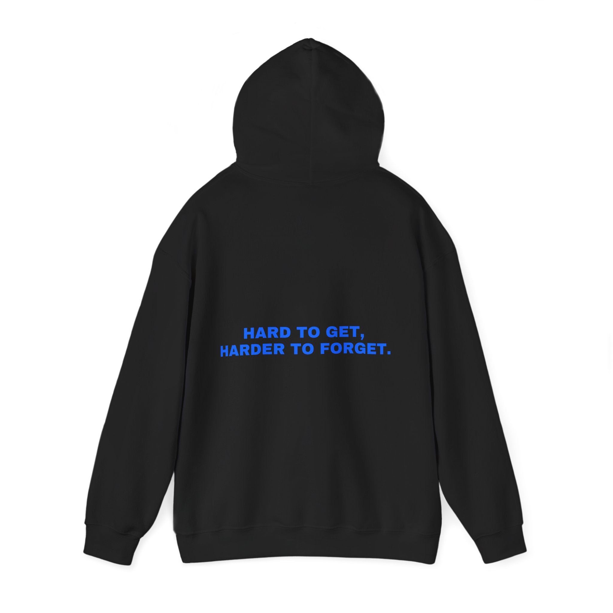 Hard to get, harder to forget. Statement Hoodie - Funny Flirty Dating Gift, Gen-Z Read-Receipt Humor | Seen Zoned