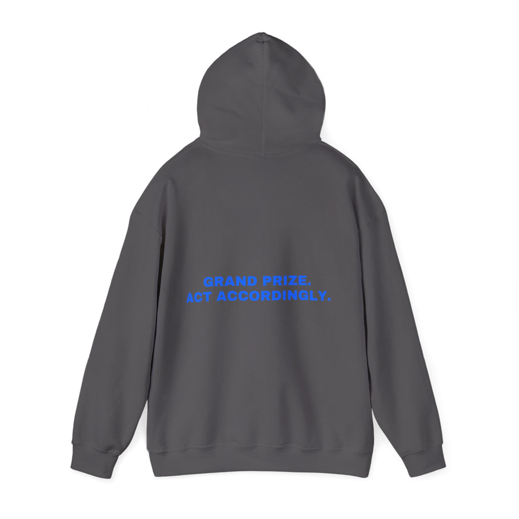 Grand prize. Act accordingly. Statement Hoodie - Funny Flirty Dating Gift, Gen-Z Read-Receipt Humor | Seen Zoned
