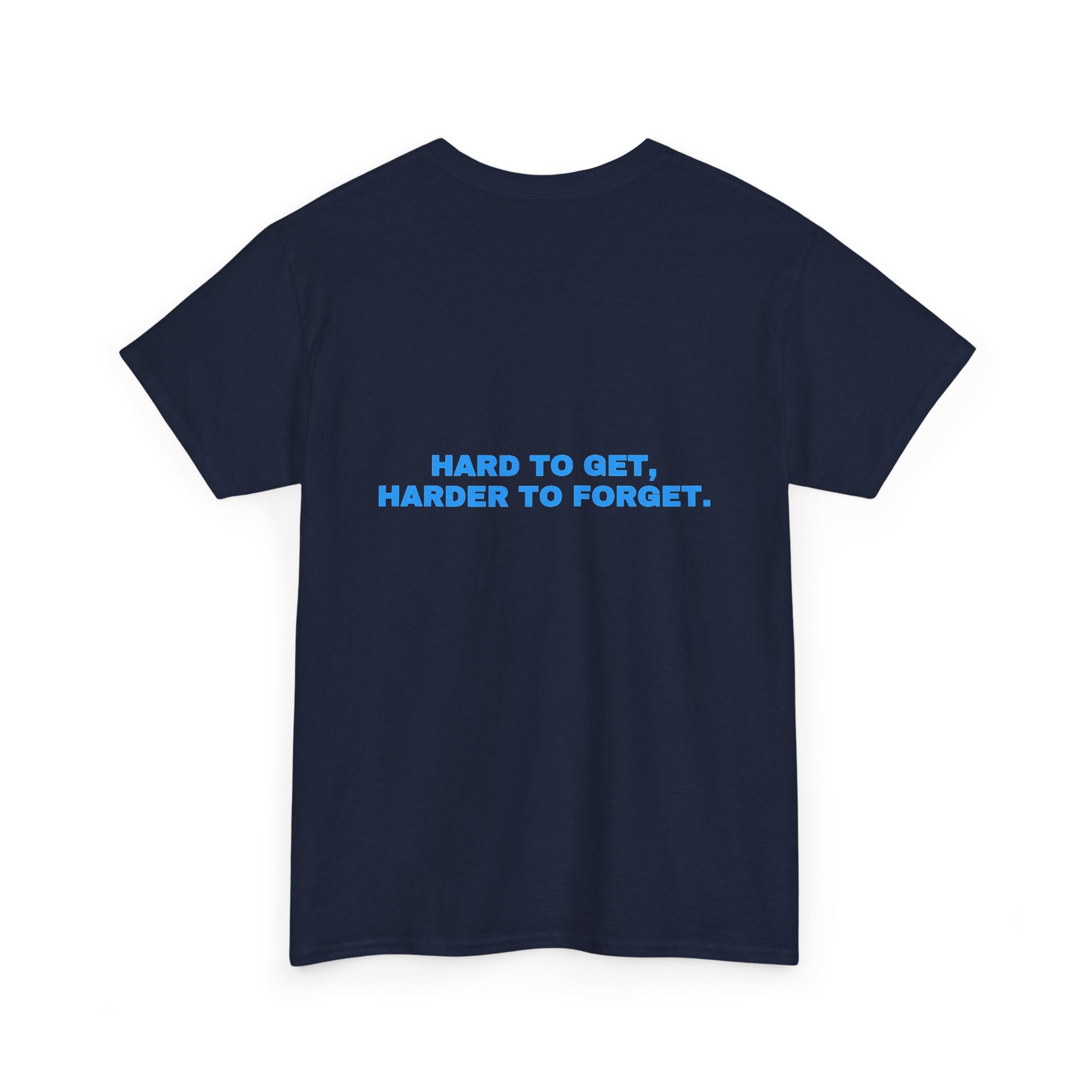 Hard to get, harder to forget. Sky print (dark)