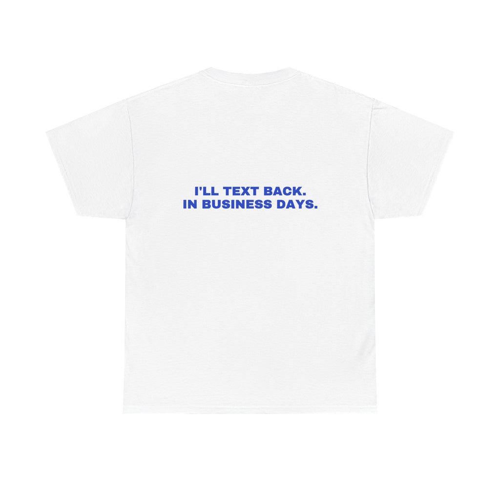 I'll text back. In business days. Cobalt print