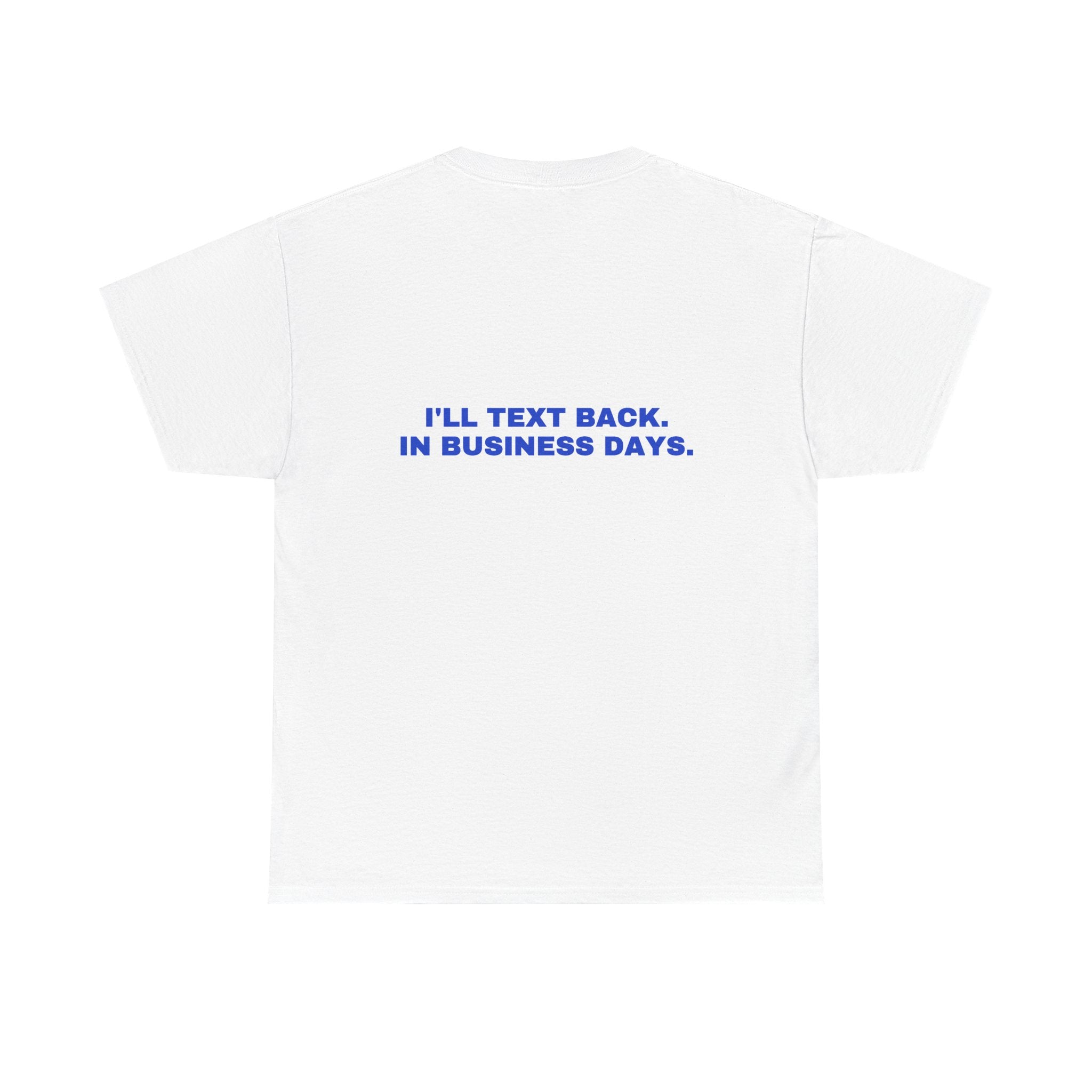 I'll text back. In business days. Cobalt print