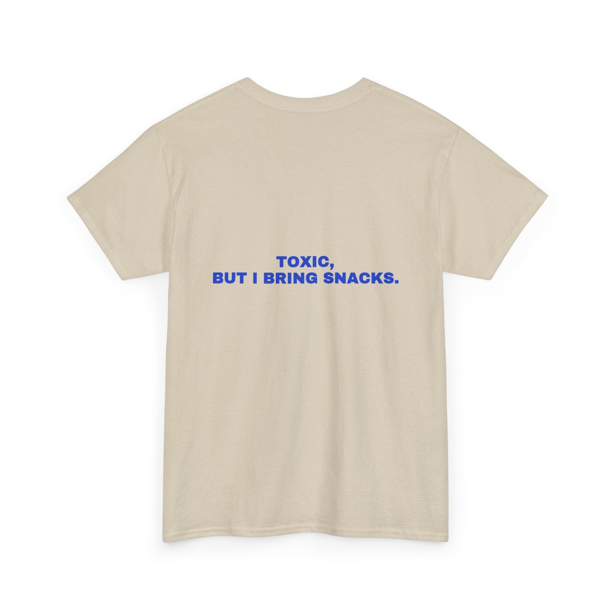 Toxic, but I bring snacks. Cobalt print