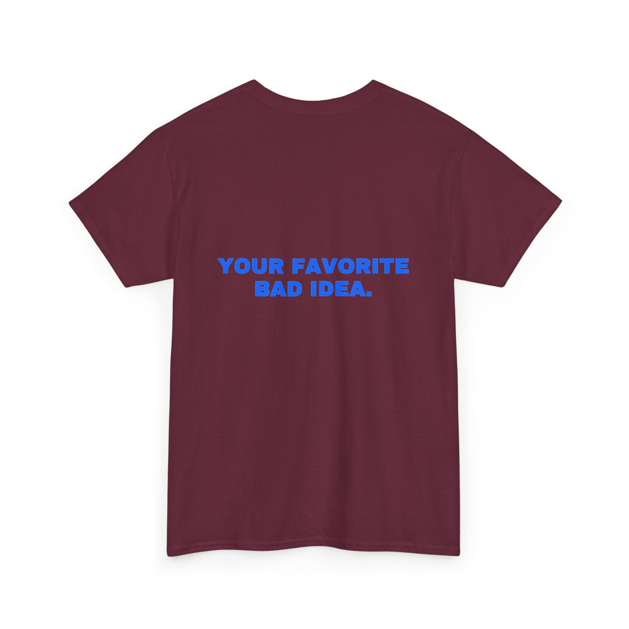 Your favorite bad idea. Royal print (dark)