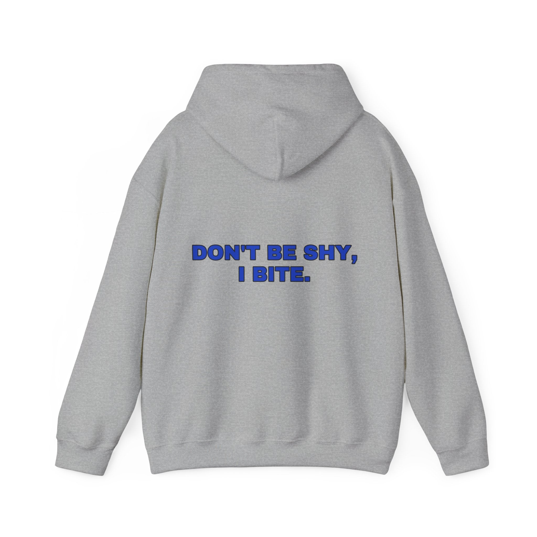 Don't be shy, I bite. Cobalt print