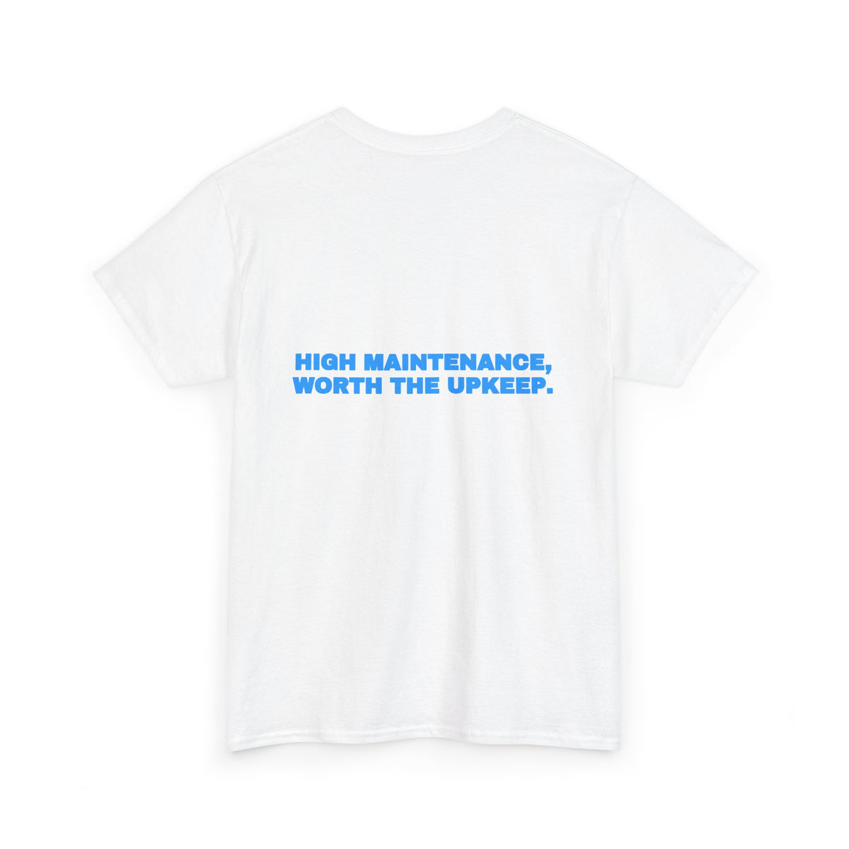 High maintenance, worth the upkeep. Tee · Sky