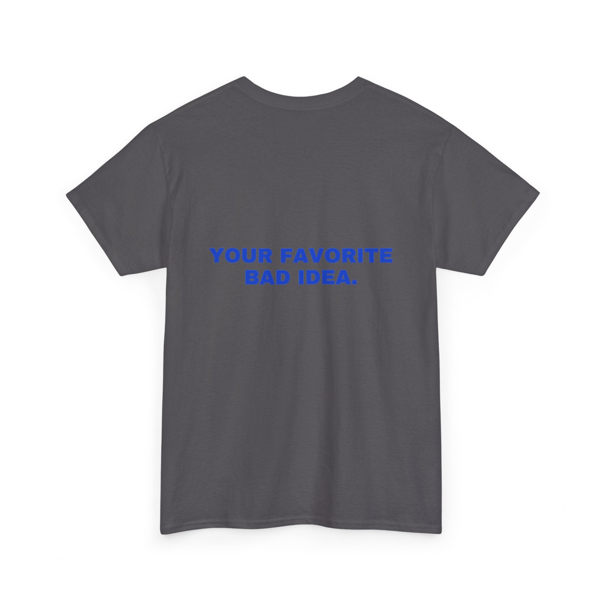 Your favorite bad idea. Cobalt print (dark)