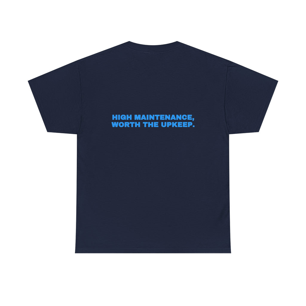 High maintenance, worth the upkeep. Sky print (dark)