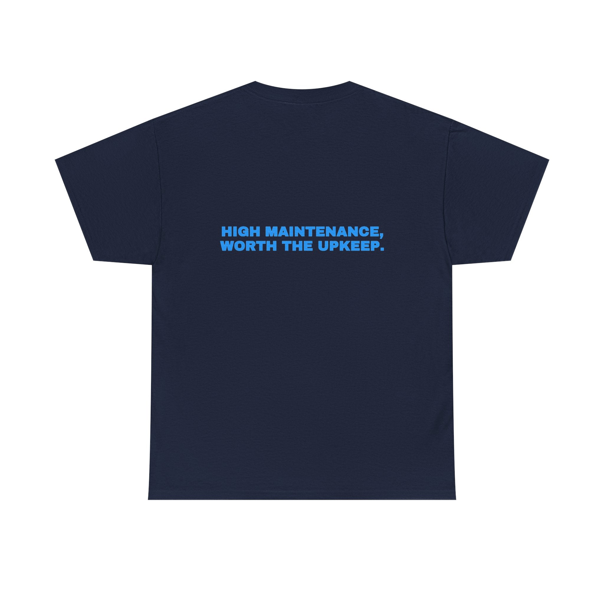 High maintenance, worth the upkeep. Sky print (dark)