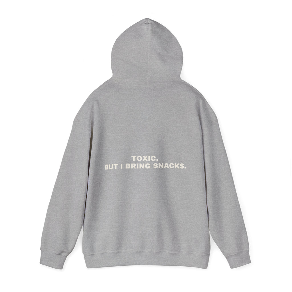 Toxic, but I bring snacks. Statement Hoodie - Funny Flirty Dating Gift, Gen-Z Read-Receipt Humor | Seen Zoned