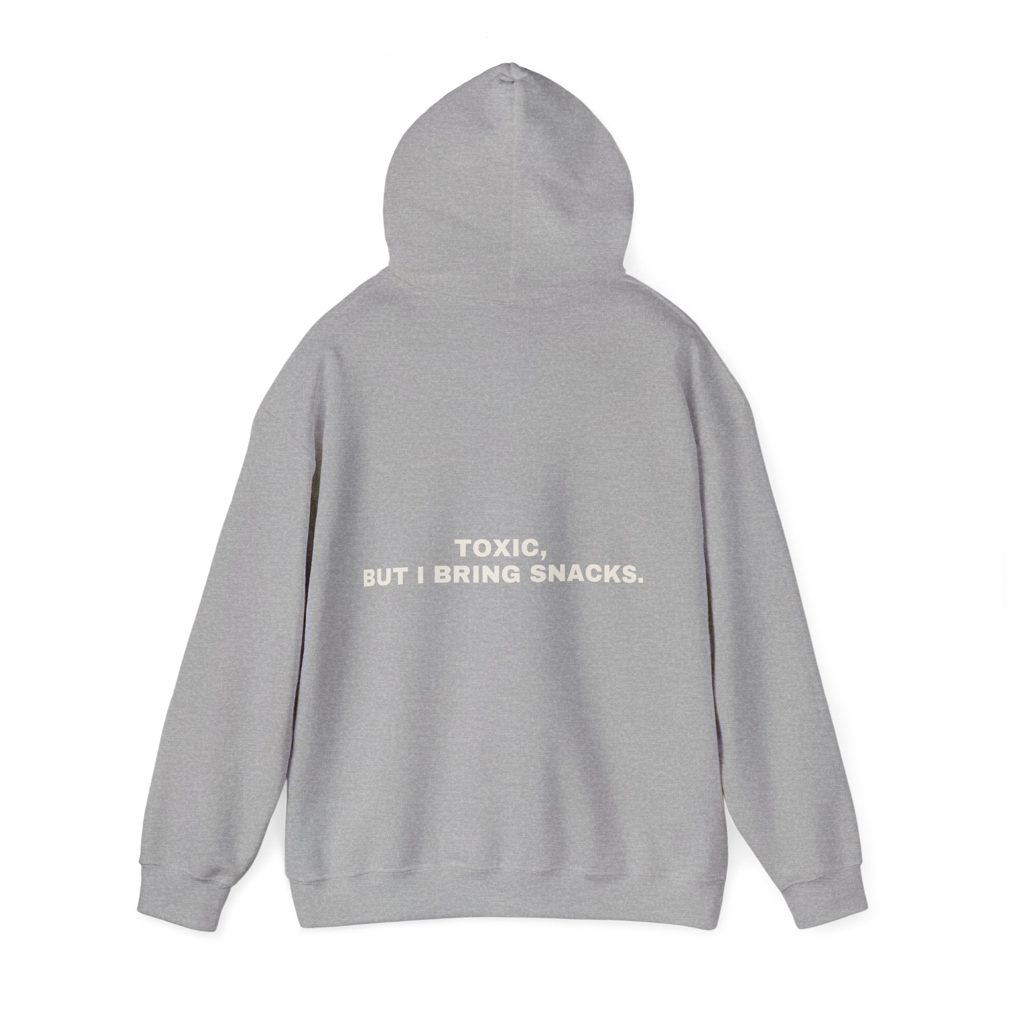 Toxic, but I bring snacks. Statement Hoodie - Funny Flirty Dating Gift, Gen-Z Read-Receipt Humor | Seen Zoned