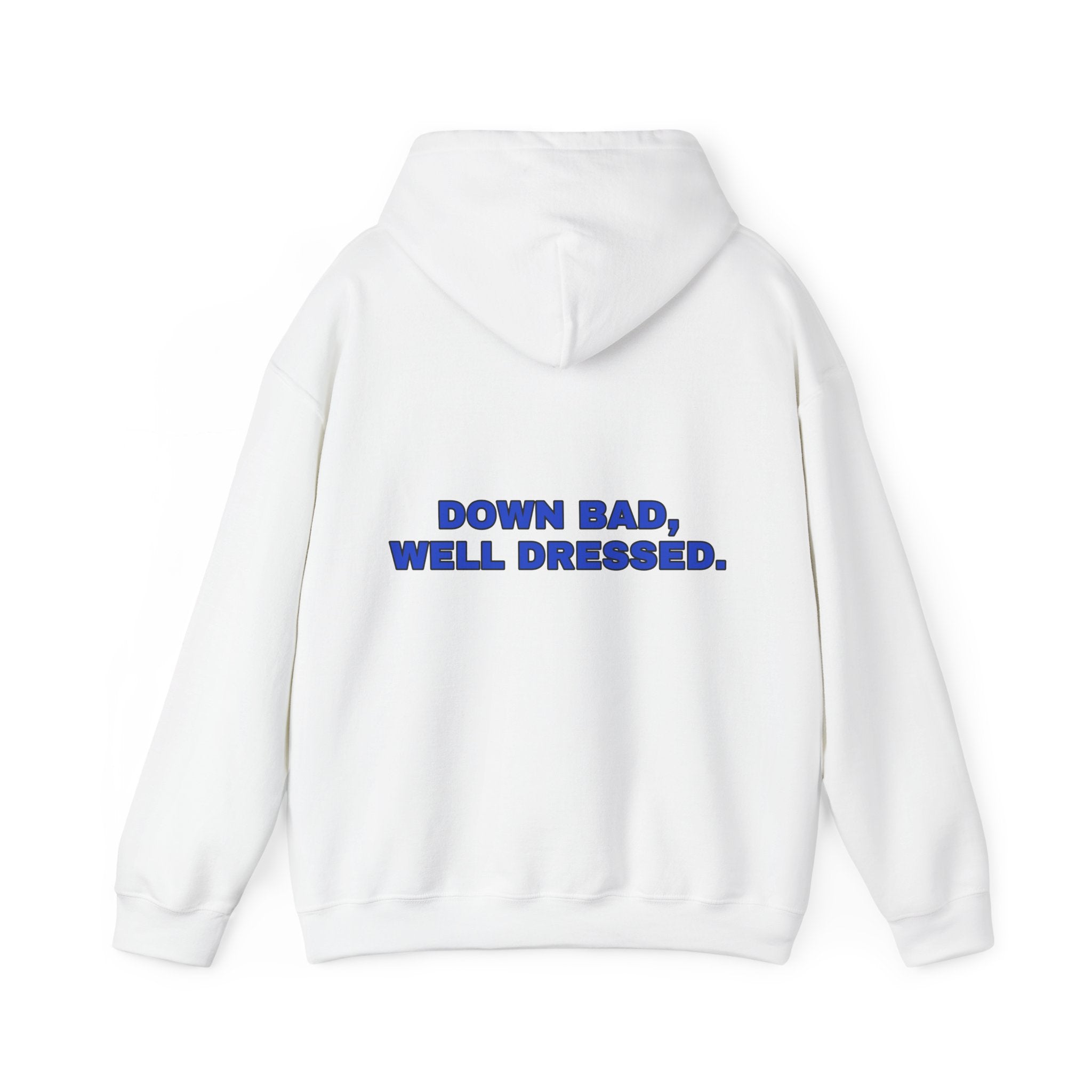 Down bad, well dressed. Cobalt print