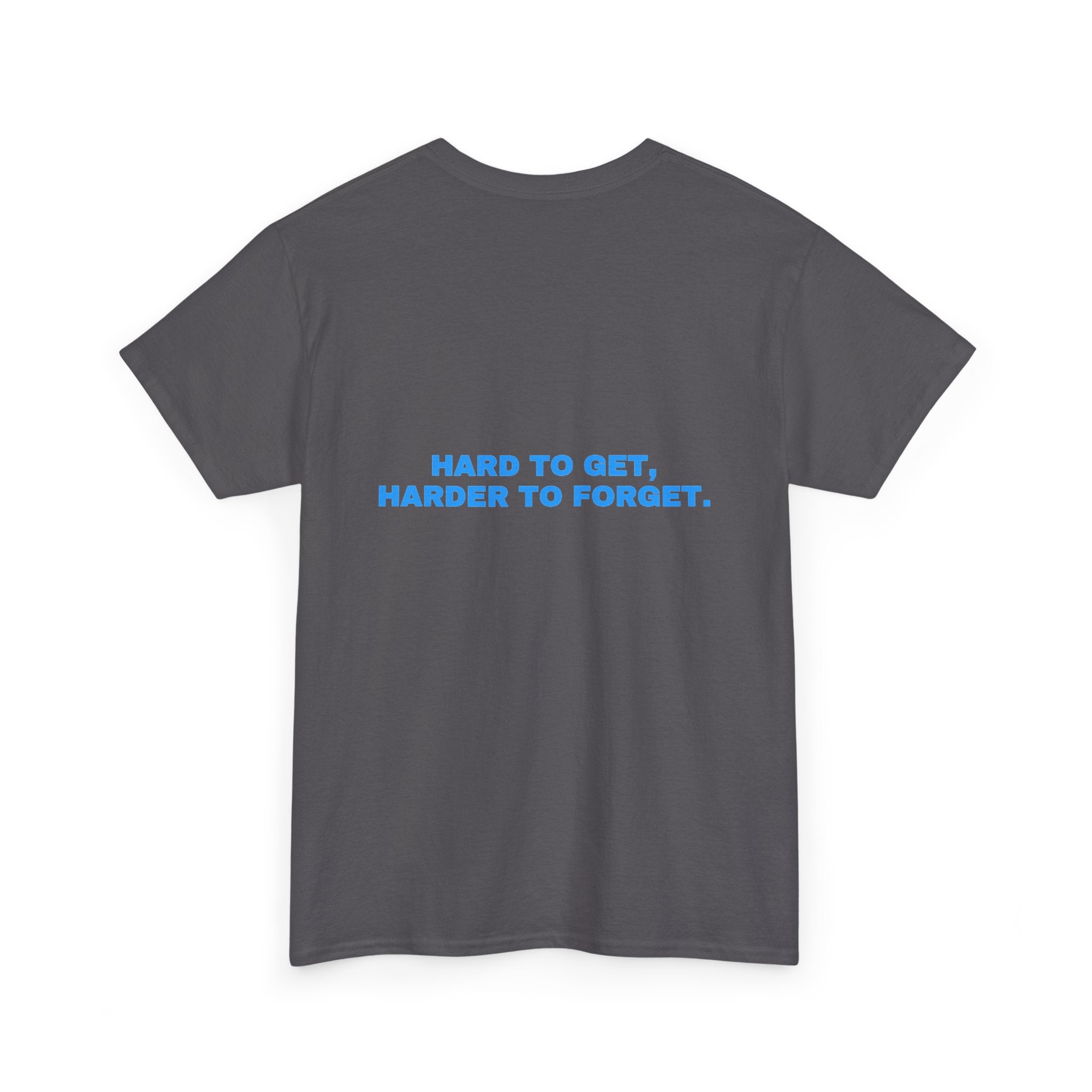 Hard to get, harder to forget. Sky print (dark)