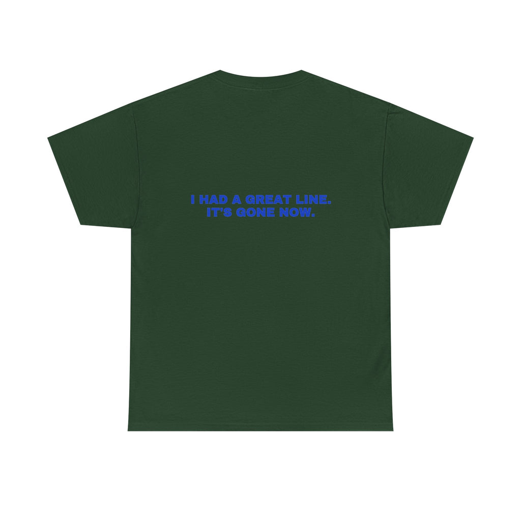 I had a great line. It's gone now. Cobalt print (dark)