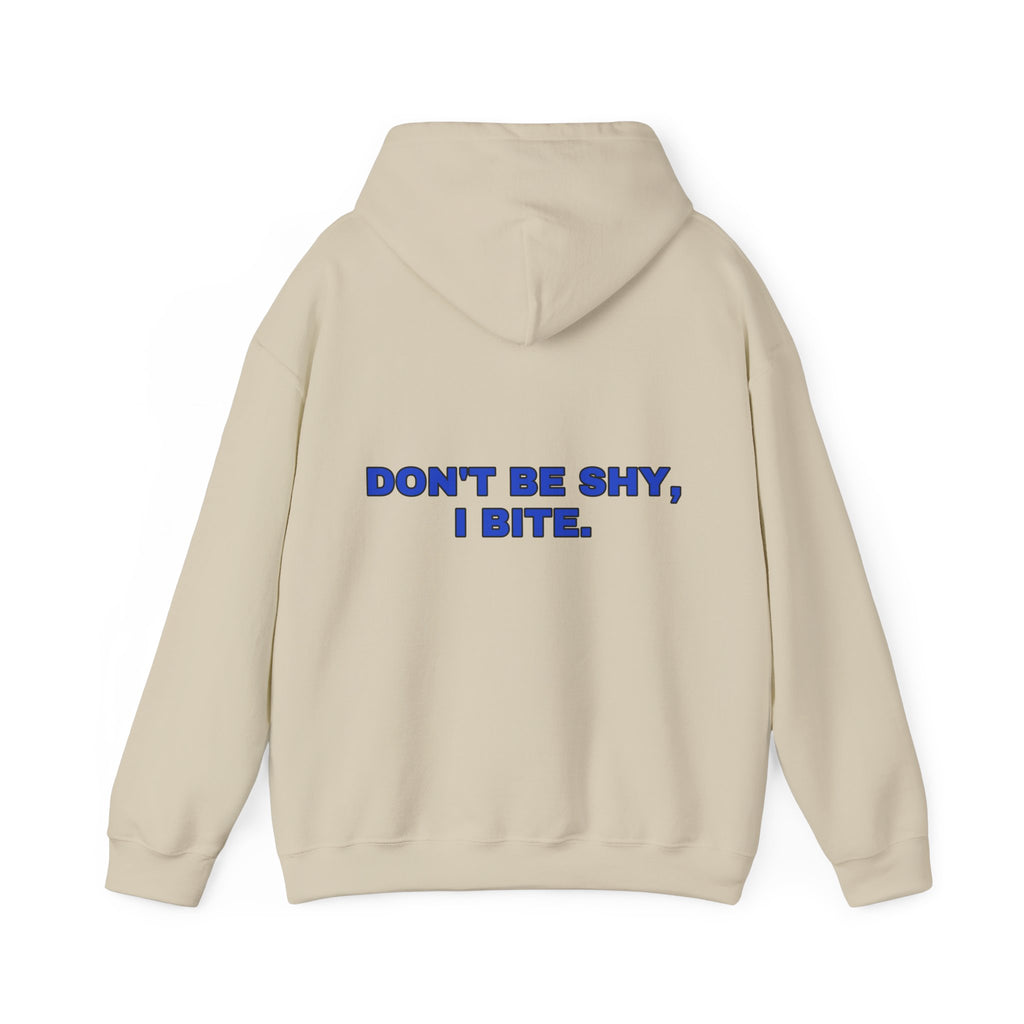 Don't be shy, I bite. Cobalt print
