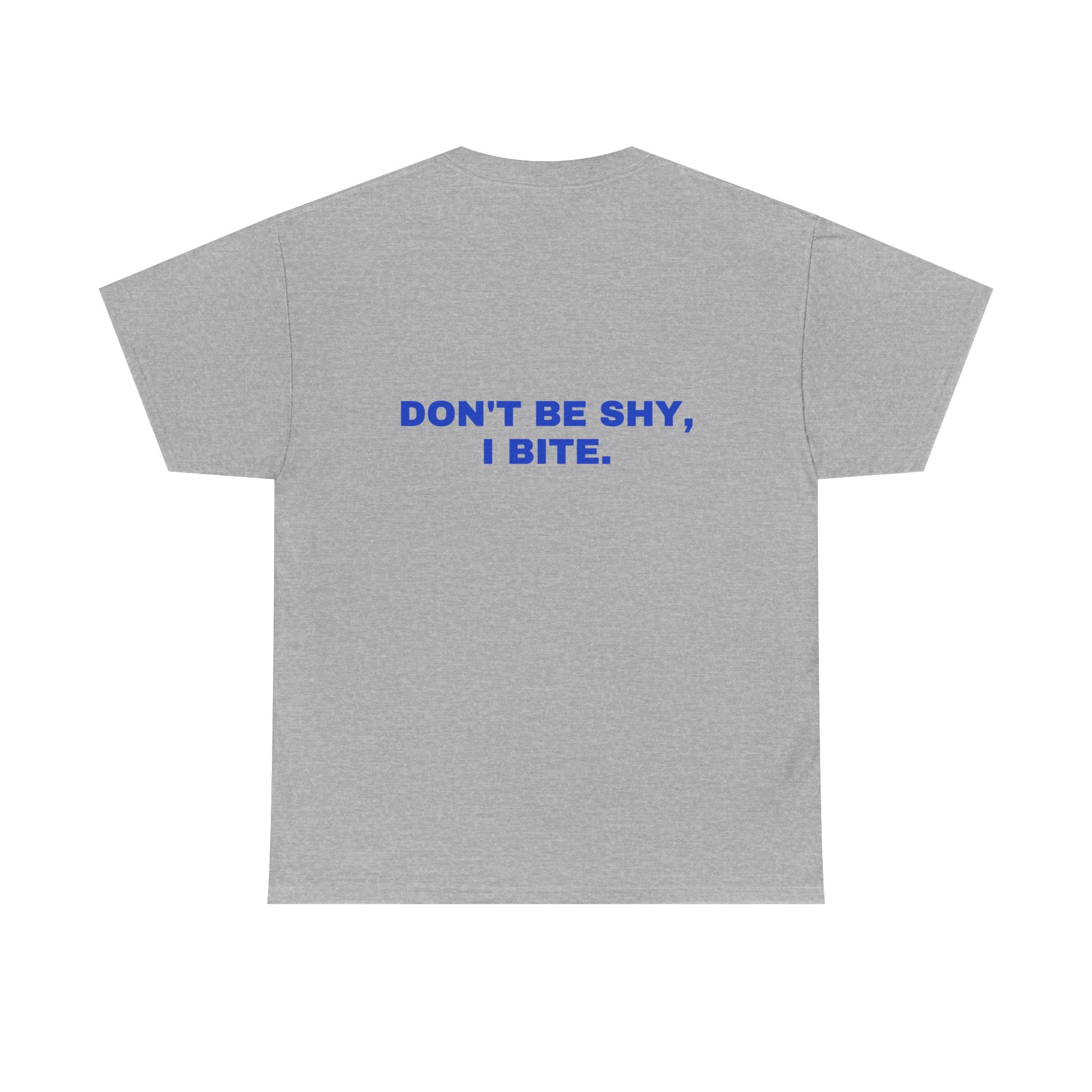 Don't be shy, I bite. Cobalt print