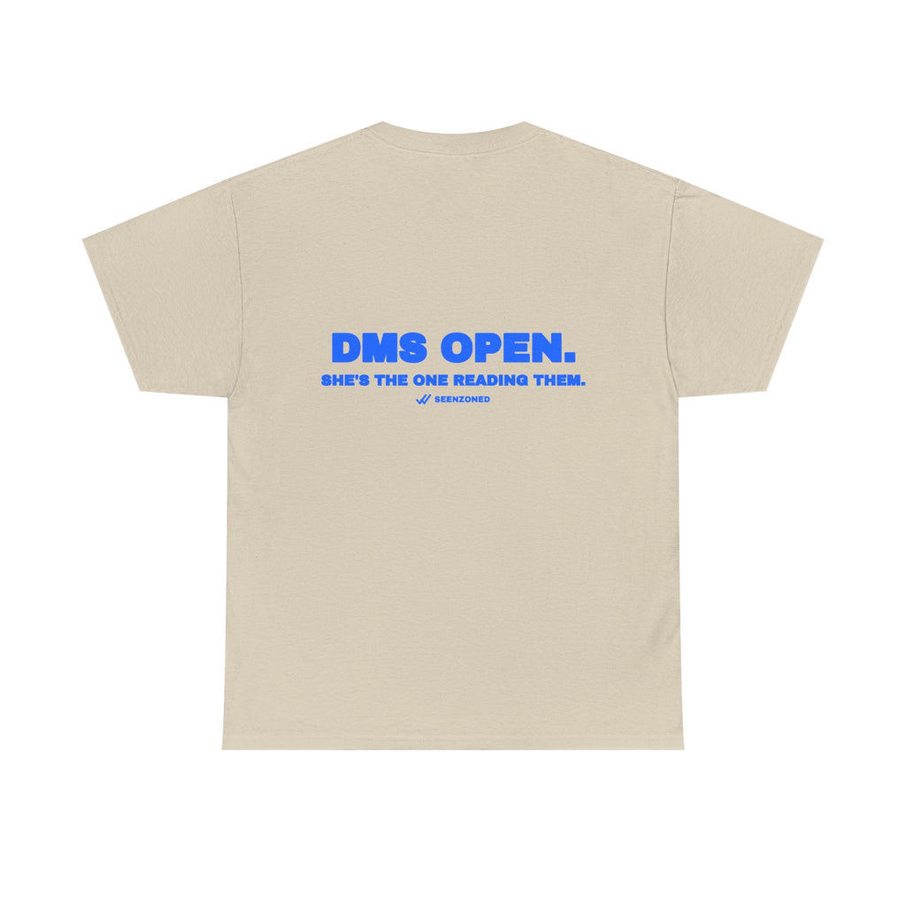 DMs open. She's the one reading them. Tee