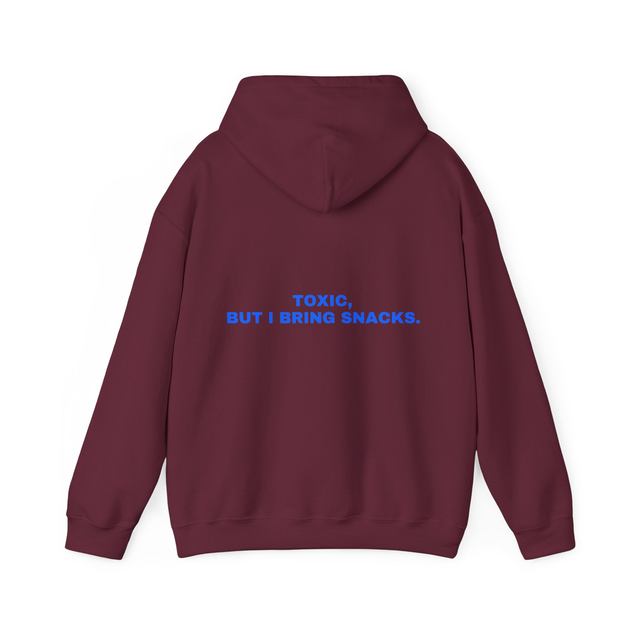 Toxic, but I bring snacks. Statement Hoodie - Funny Flirty Dating Gift, Gen-Z Read-Receipt Humor | Seen Zoned