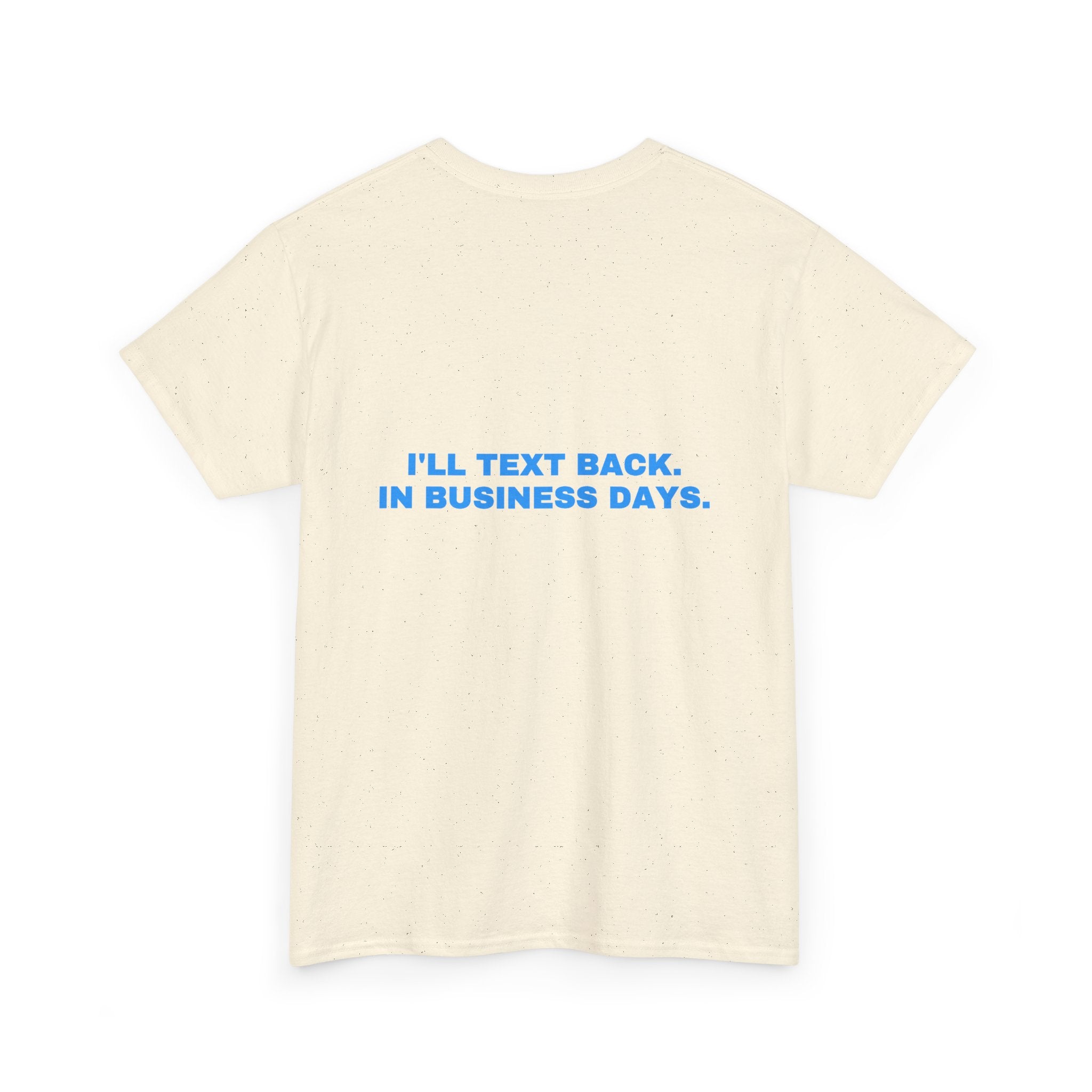 I'll text back. In business days. Sky print