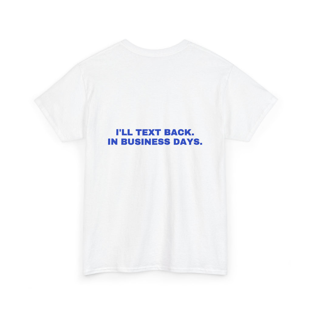 I'll text back. In business days. Cobalt print