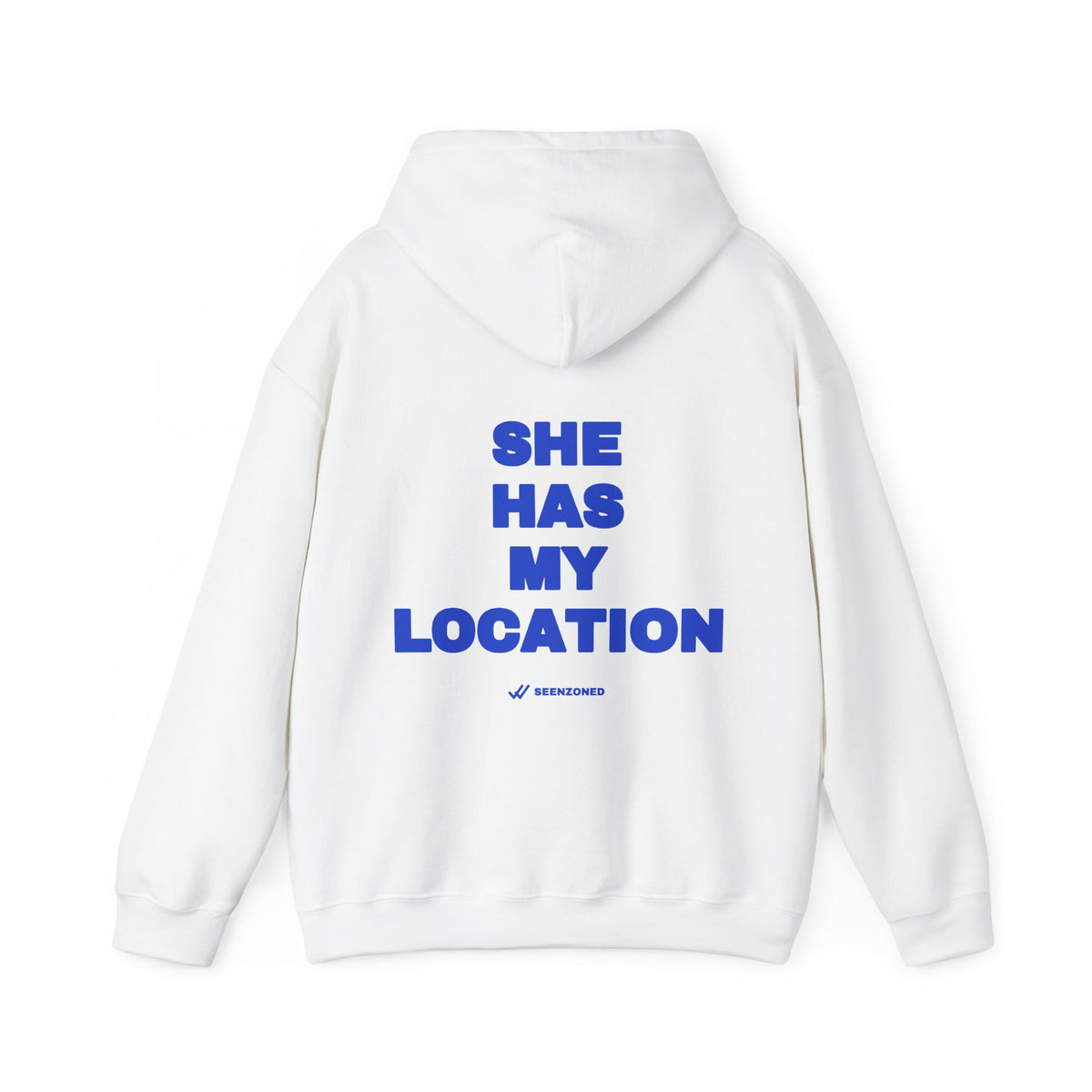 She has my location. Hoodie · Cobalt